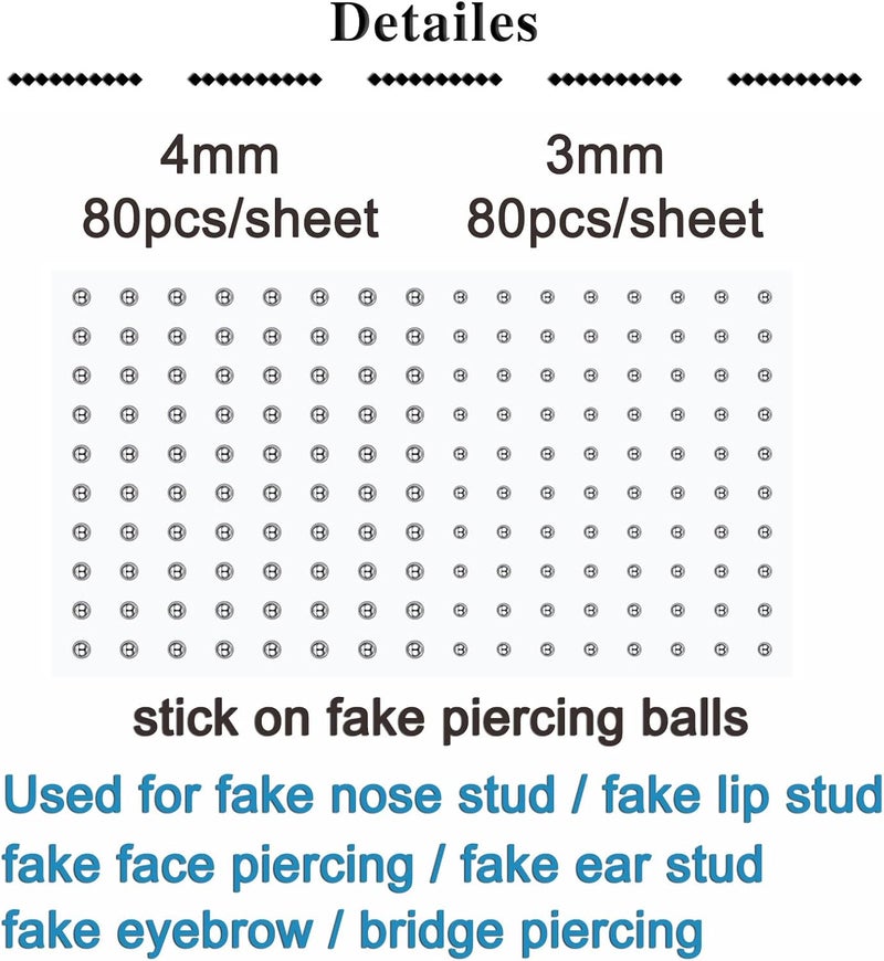 QWALIT Fake Nose Rings & Septum Piercings - Clip On, Non-Piercing, Faux Nose Rings & Hoops for Women & Men - Image 3